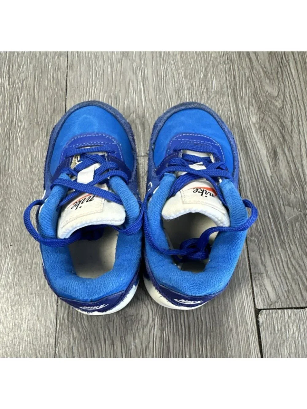 Nike Air Max 90 LTR SE 2 Blue/White Shoes Toddler Size 7c (DH9593-400) Authentic